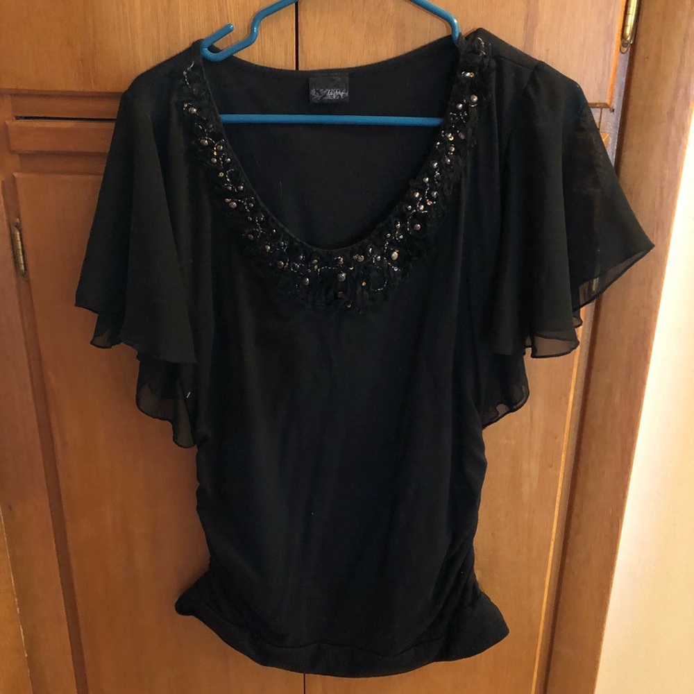 Women’s black Daytrip top, L